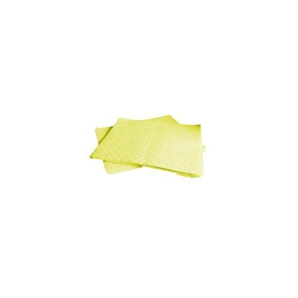Feuilles absorbantes produits chimiques 41x51 cm - YL100 - Sac de 100