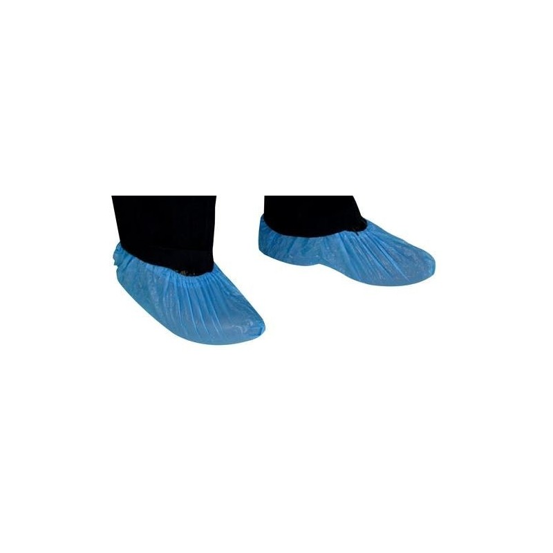 Couvre-chaussure visiteur polyethylene bleu - sachet de 100