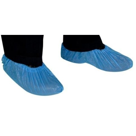 Couvre-chaussure visiteur polyethylene bleu - sachet de 100
