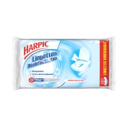Lingettes désinfectantes wc Harpic - sachet de 30 lingettes