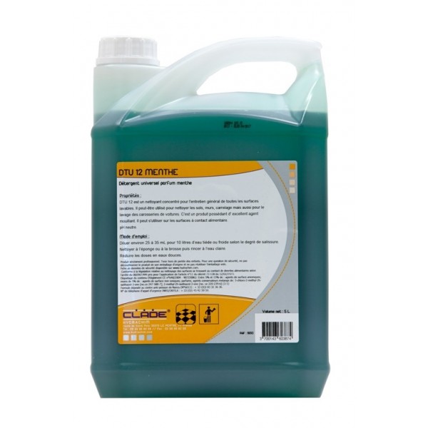 Détergent neutre parfum Menthe - bidon de 5L