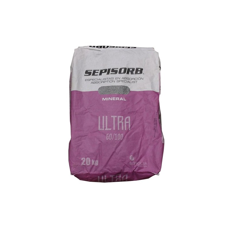 Absorbant minéral Sepiolite 60/100 - SO60 - sac de 20kg