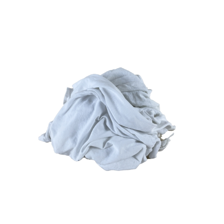 Chiffon d'essuyage blanc coton type tee-shirt - BTR1 - carton de 10kg