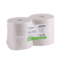 Papier hygiènique Maxi jumbo T380 M ouate blanc 2 plis - paquet de 6 rouleaux