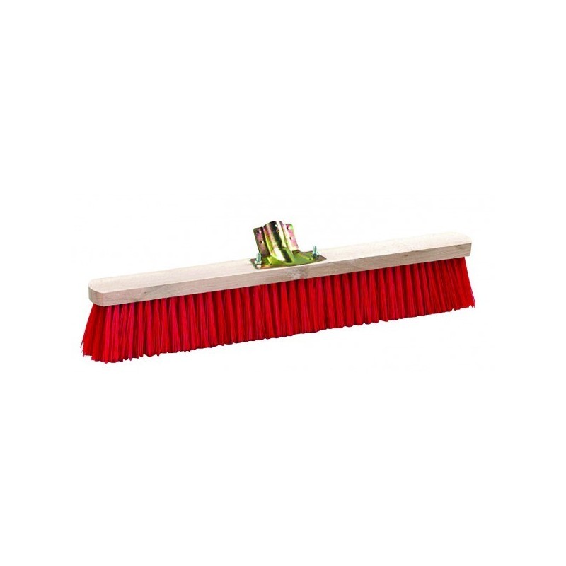 Balai Cantonnier THOMAS PVC Rouge 100cm Avec Douille Métal – Neuf – Fabriqué En France