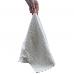 Chiffon d'essuyage éponge blanche - EPB - carton de 8kg