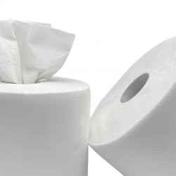 Bobine blanche pure ouate - Type 1000F gaufrée - FD6E