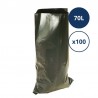 Sac à gravats noir résistant - 70L