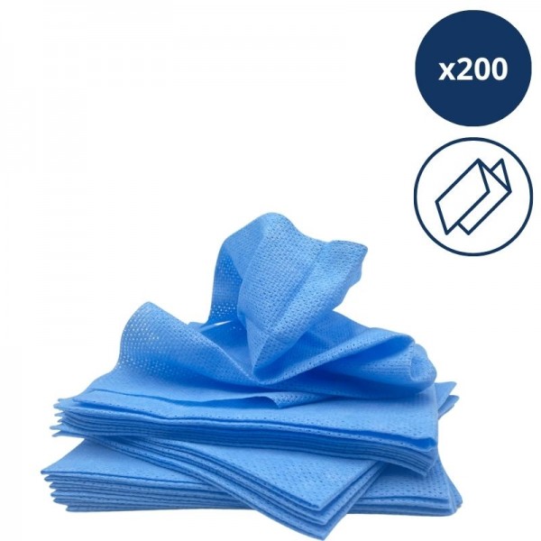 Chiffon non tissé bleu 38x60 - Buntclean