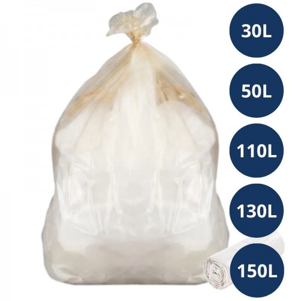 Sac poubelle transparent